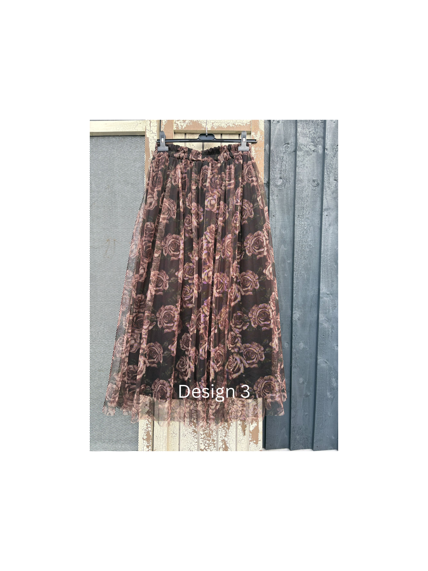 Made in Italy Tulle Printed Skirt - Various Prints