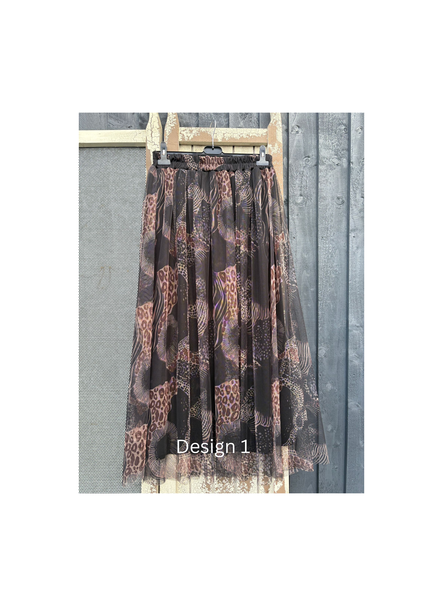 Made in Italy Tulle Printed Skirt - Various Prints