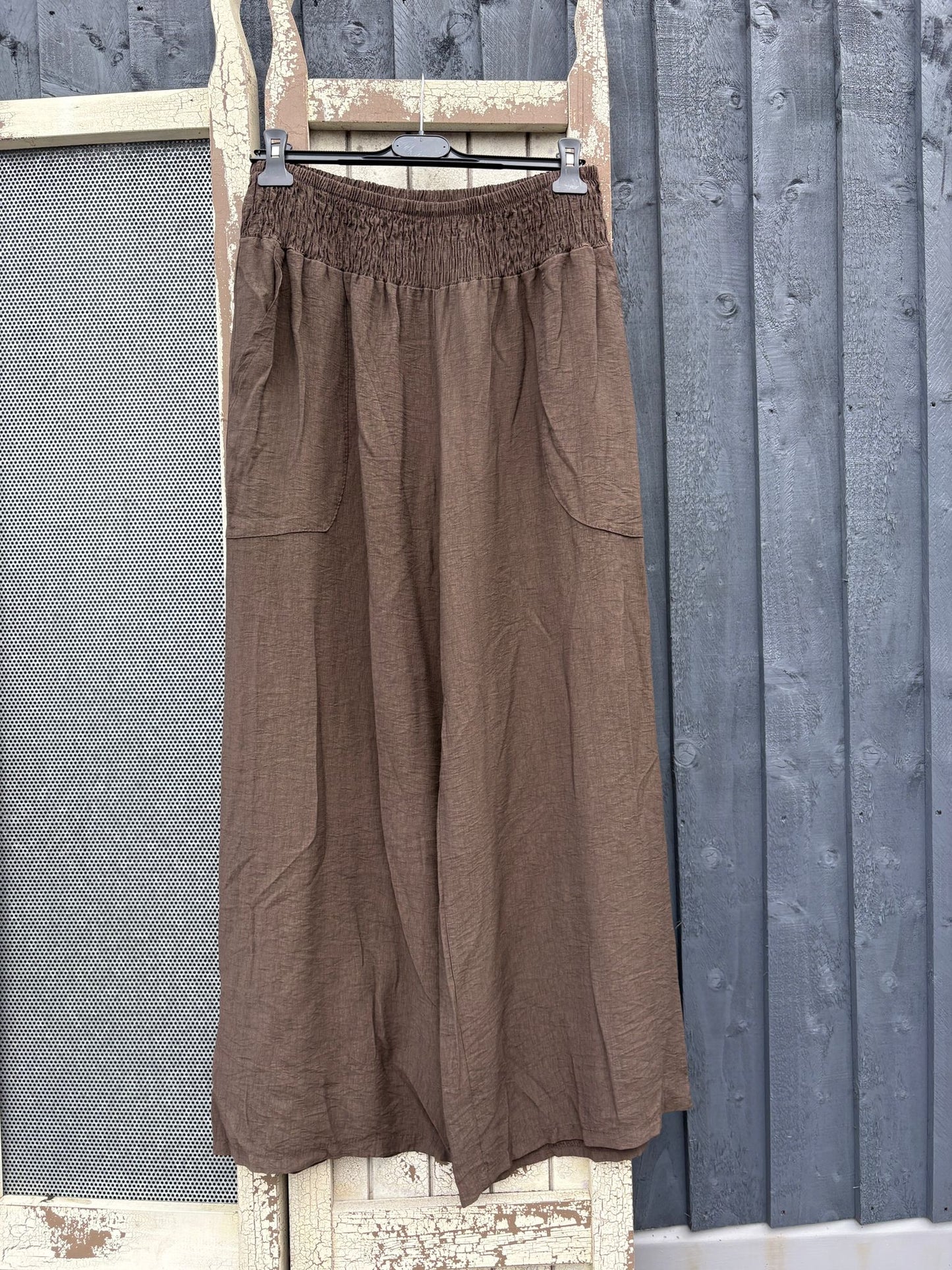 Made in Italy Wide Leg Palazzo Trousers Various Colours