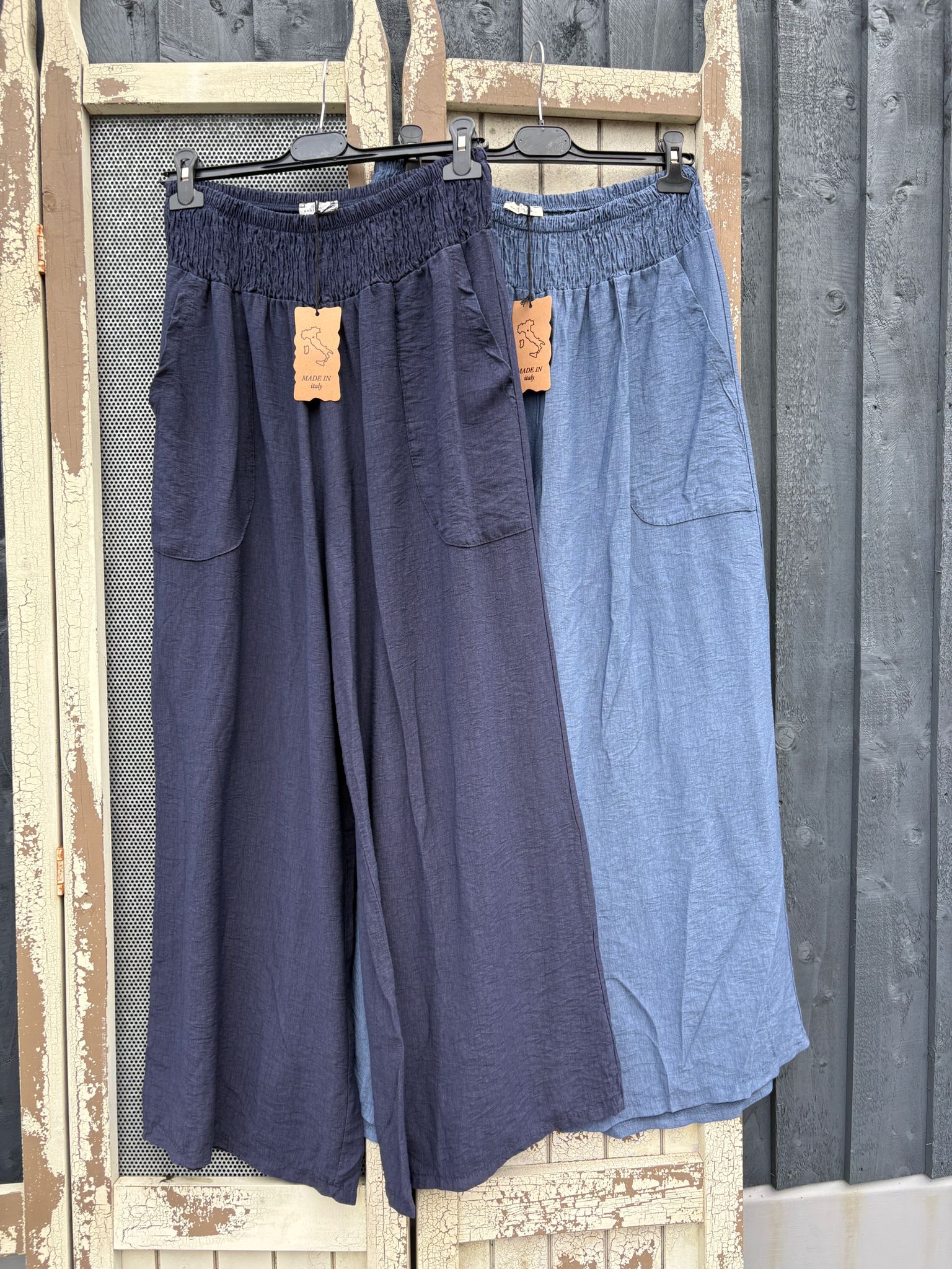 Made in Italy Wide Leg Palazzo Trousers Various Colours
