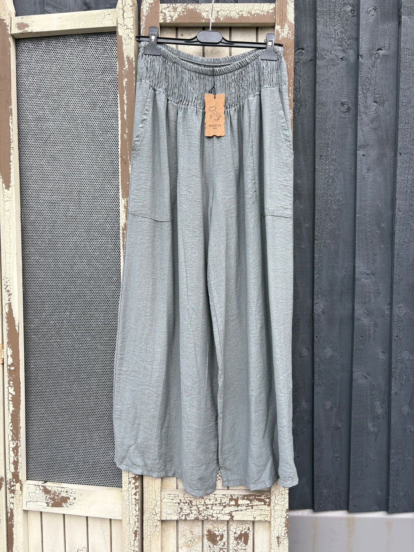 Made in Italy Wide Leg Palazzo Trousers Various Colours