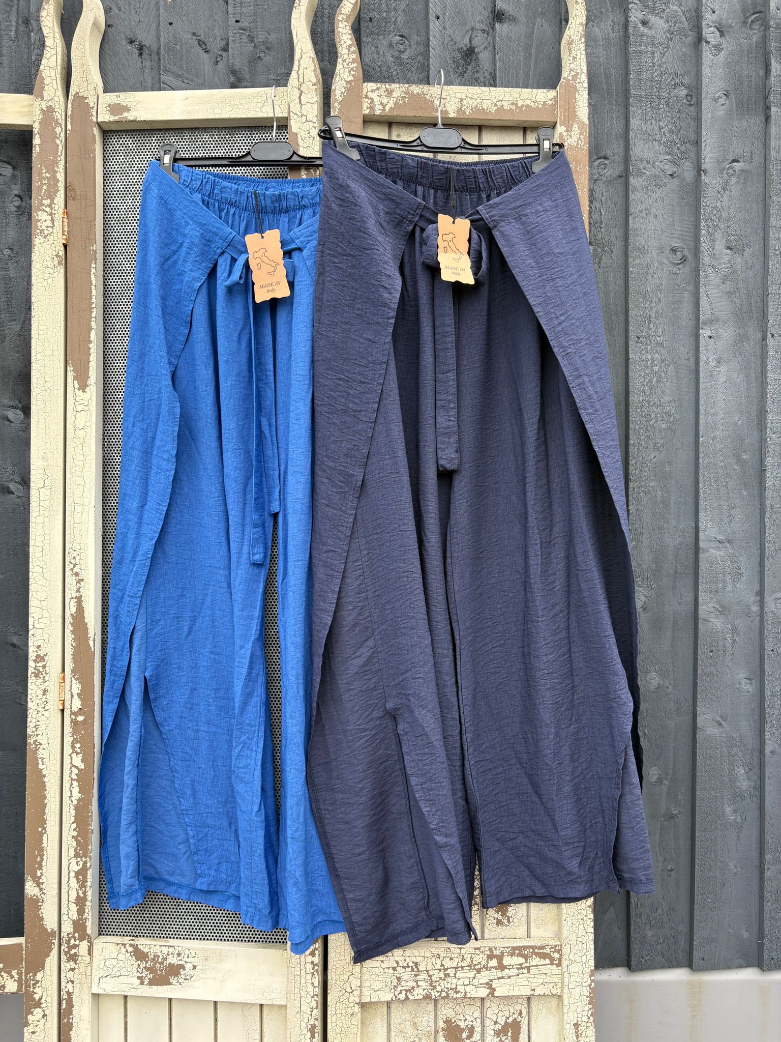 Made in Italy Wrap Front Trousers Various Colours