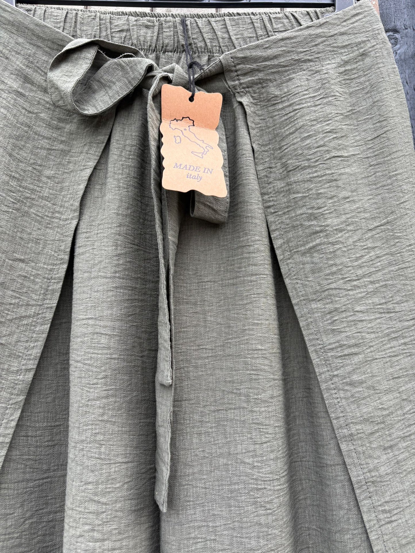 Made in Italy Wrap Front Trousers Various Colours