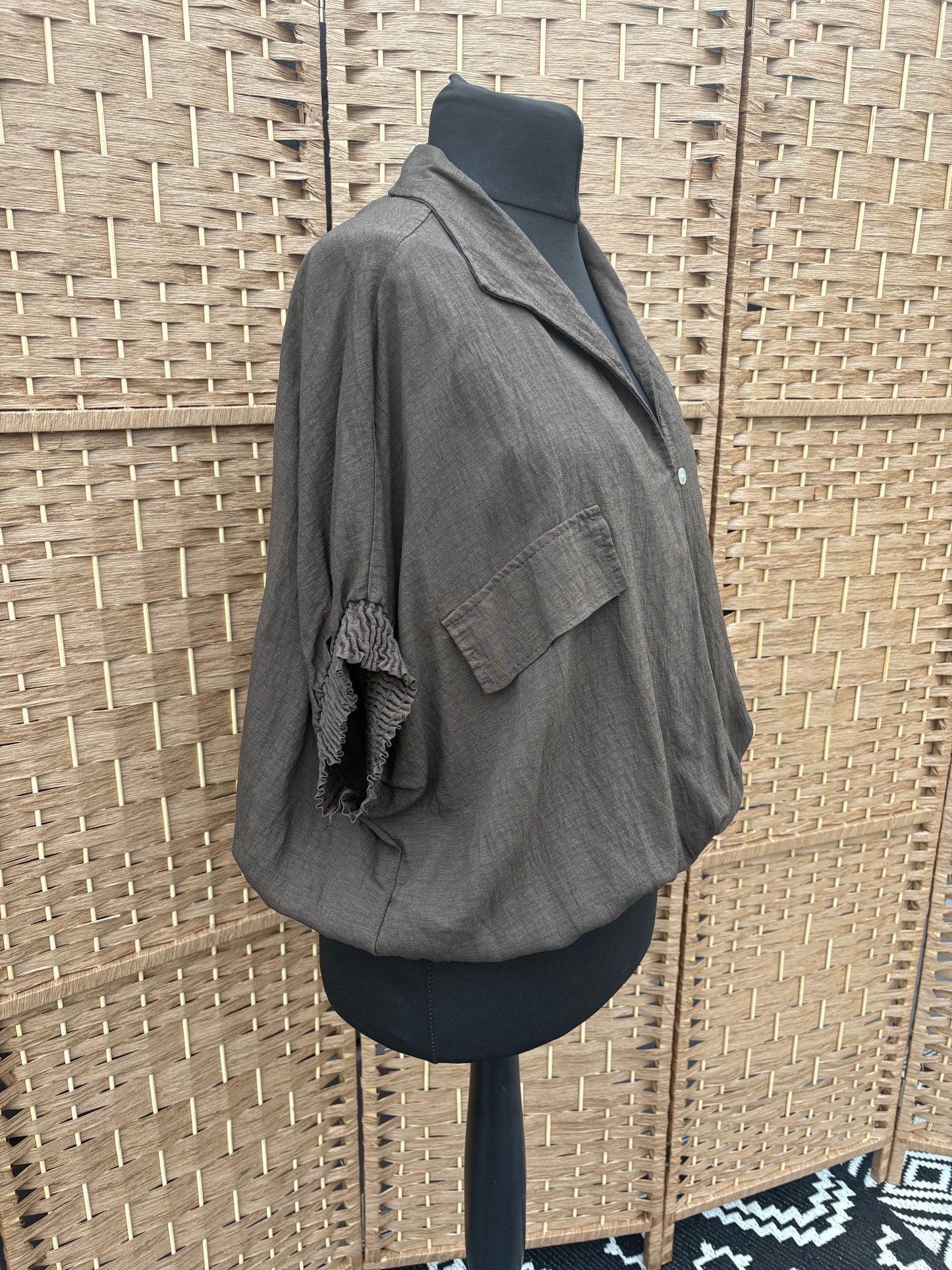 Made in Italy Wrap Front Utility Top Various Colours