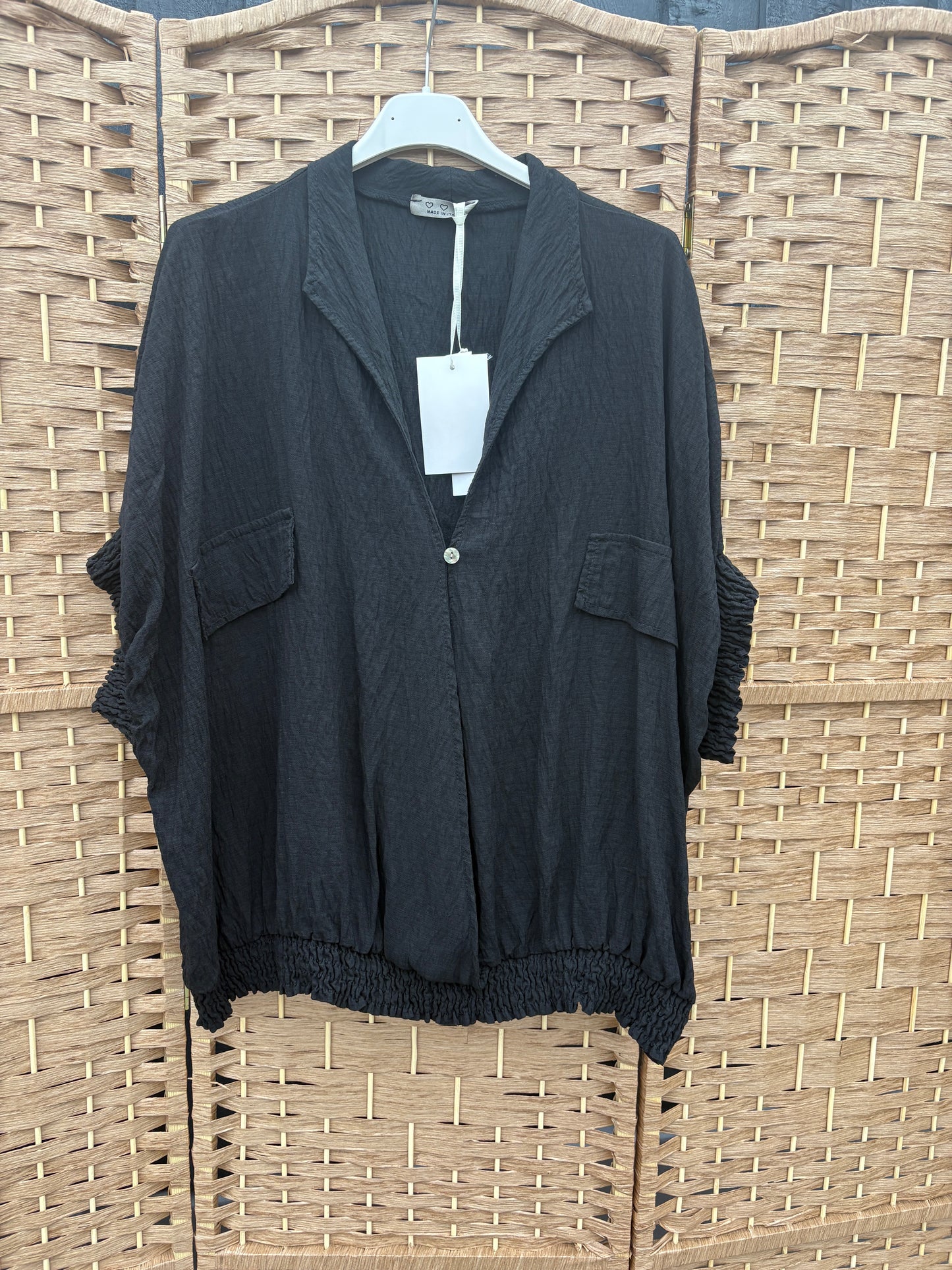 Made in Italy Wrap Front Utility Top Various Colours
