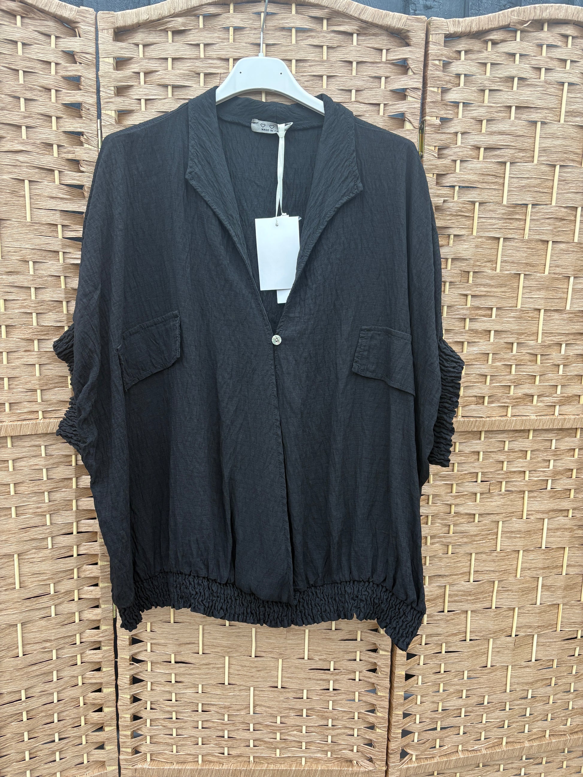 Made in Italy Wrap Front Utility Top Various Colours