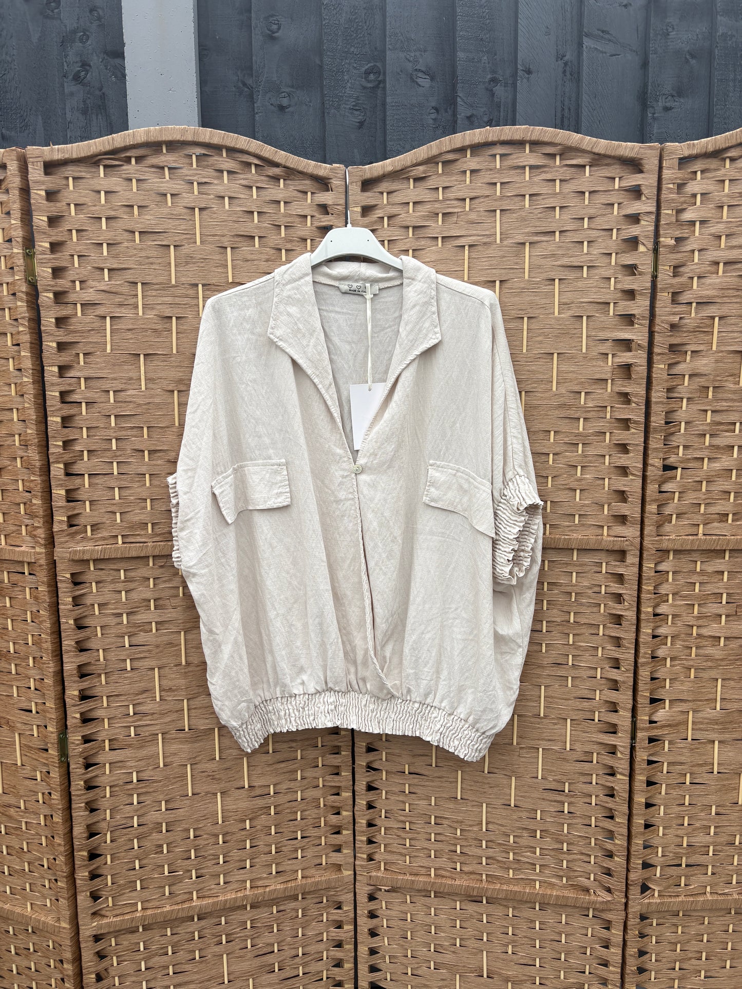 Made in Italy Wrap Front Utility Top Various Colours