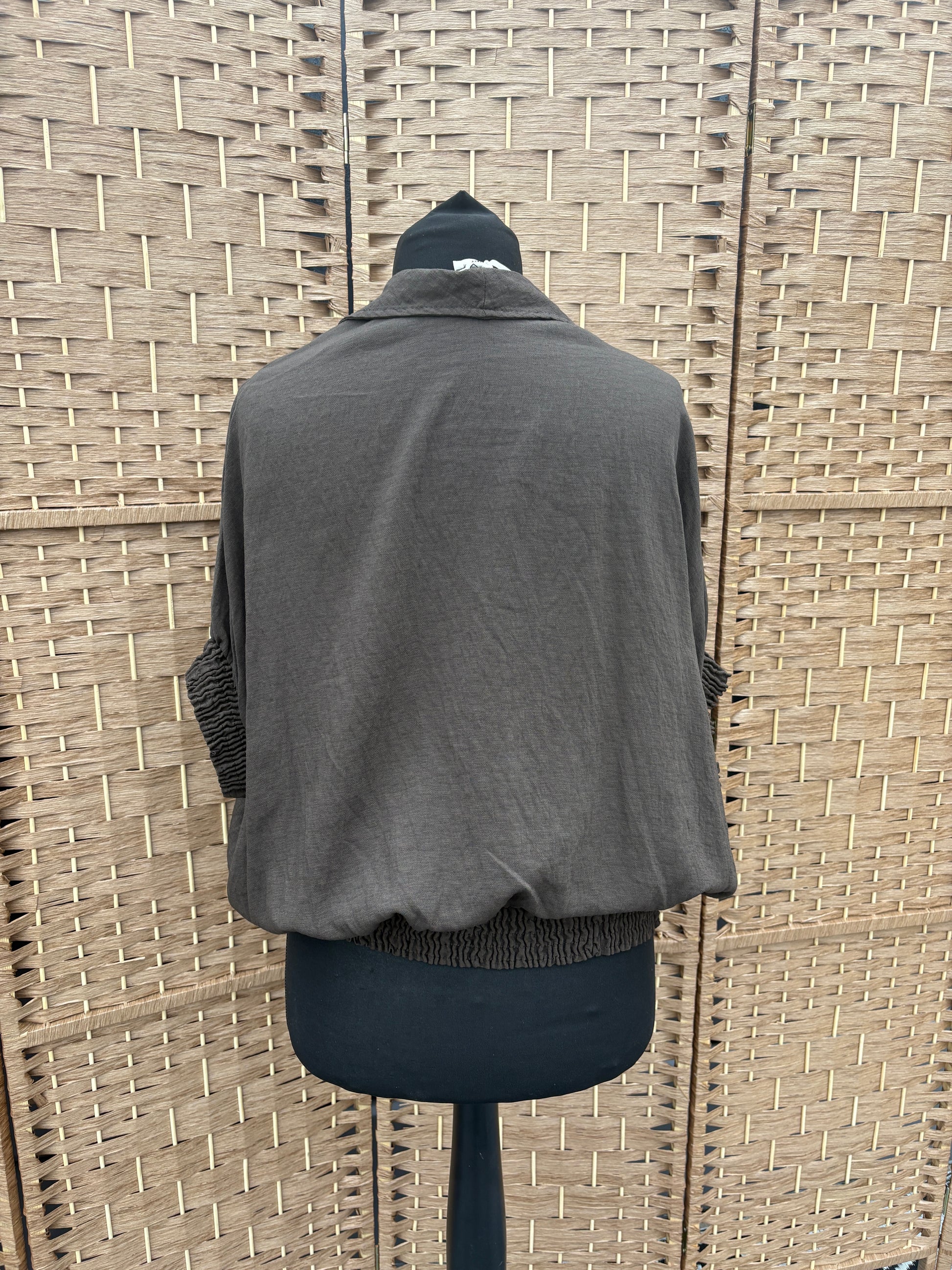 Made in Italy Wrap Front Utility Top Various Colours