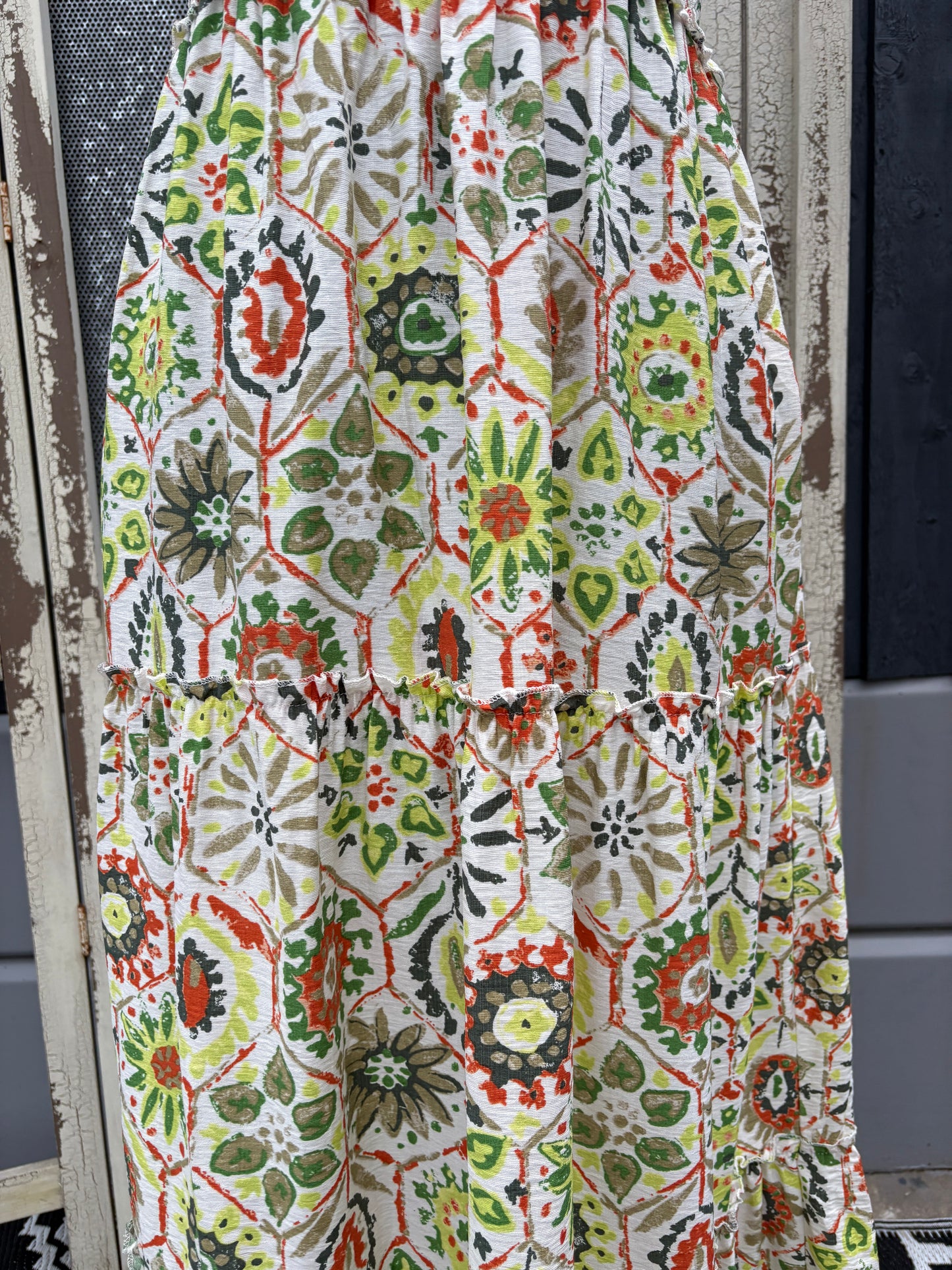 Sienna Block Print Maxi Dress Various Colours