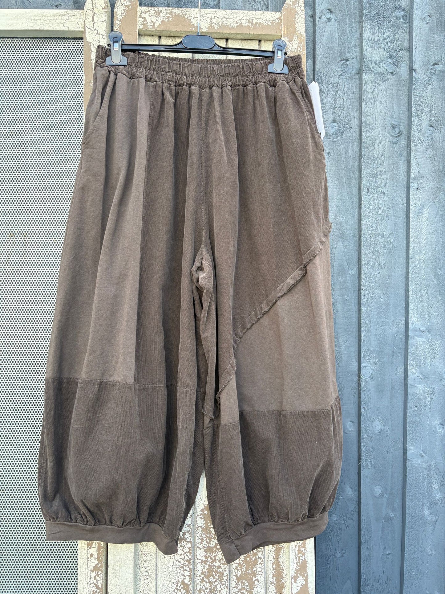 Made in Italy Cotton/Needlecord Boho Trousers Various Colours