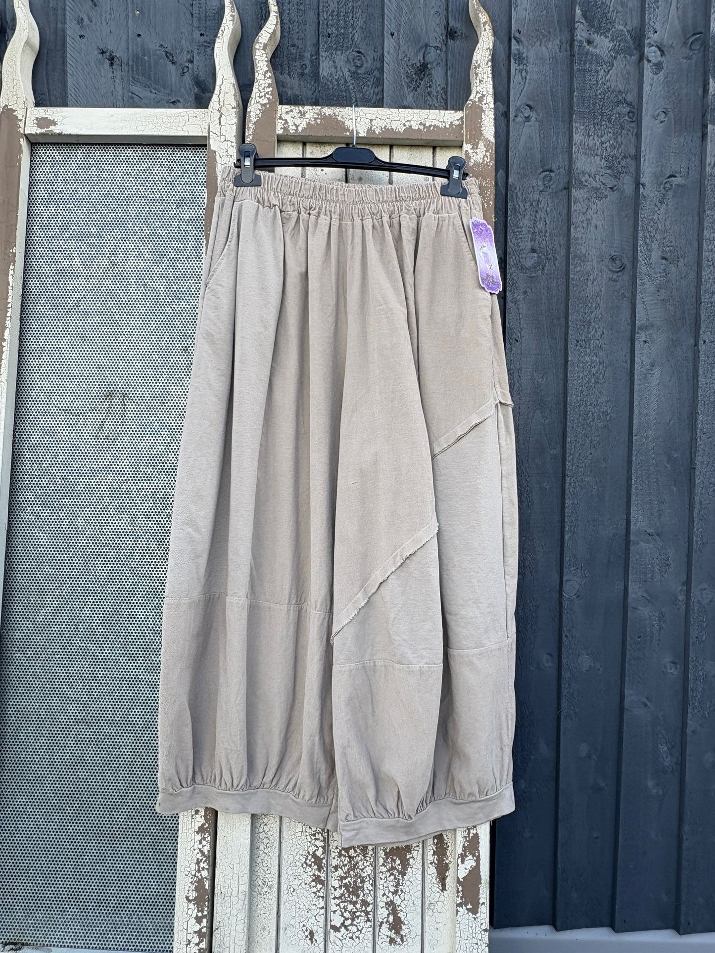 Made in Italy Cotton/Needlecord Boho Trousers Various Colours